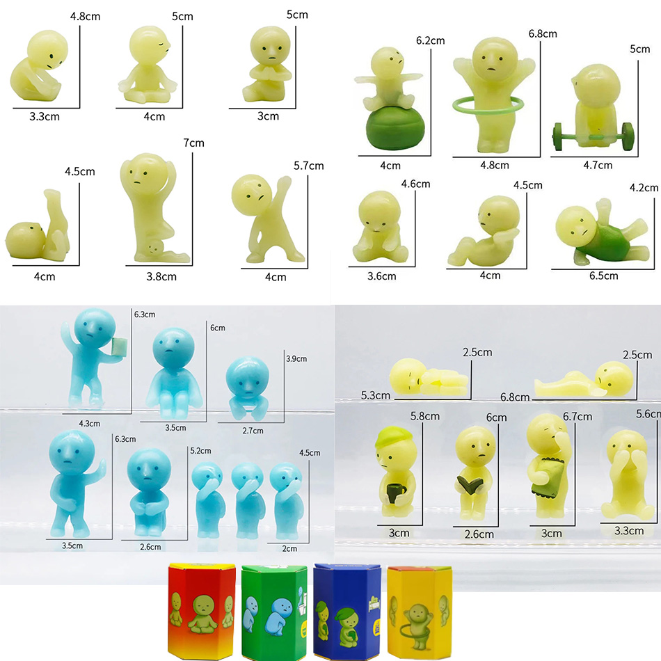 Yoga In Fitness First - Figuras Miniatura Brillantes en la Oscuridad,