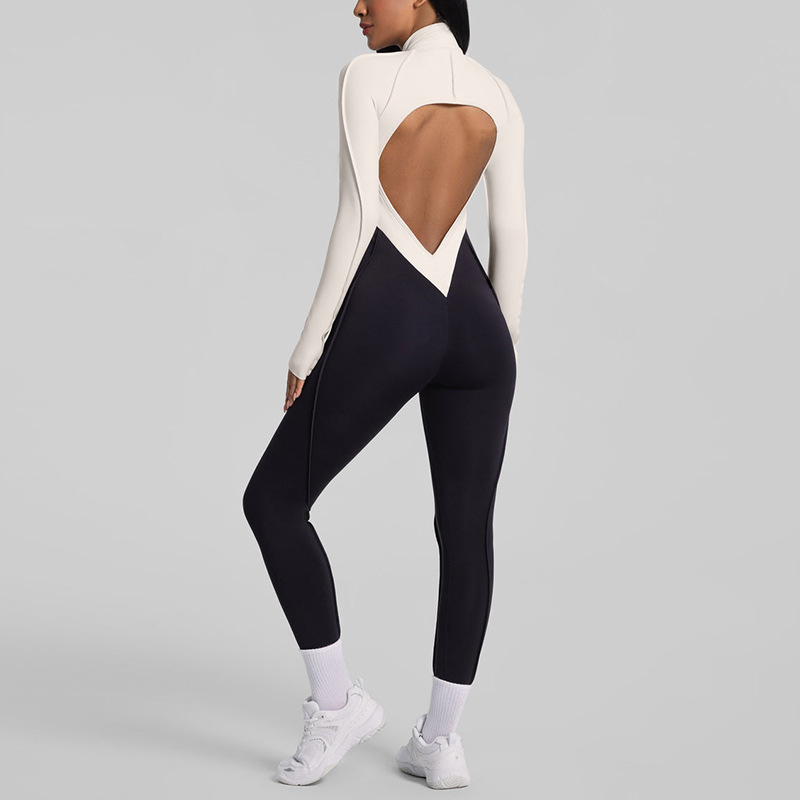 Yoga Fitness Jumpsuit - Mono de yoga con espalda descubierta