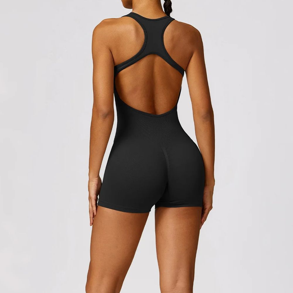 Yoga Fitness Jumpsuit - Mono trasero Sexy para mujer, conjunto