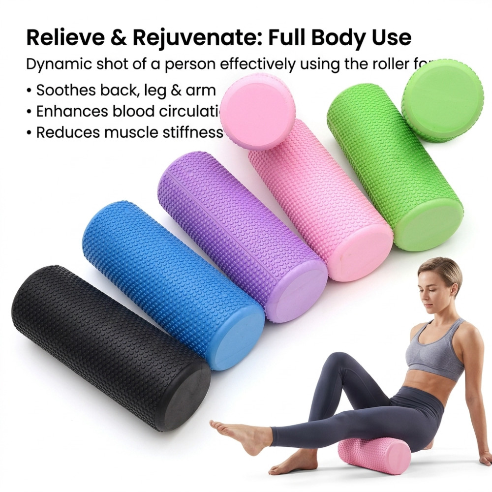Yoga Fitness World - Rodillo de Espuma para Yoga de