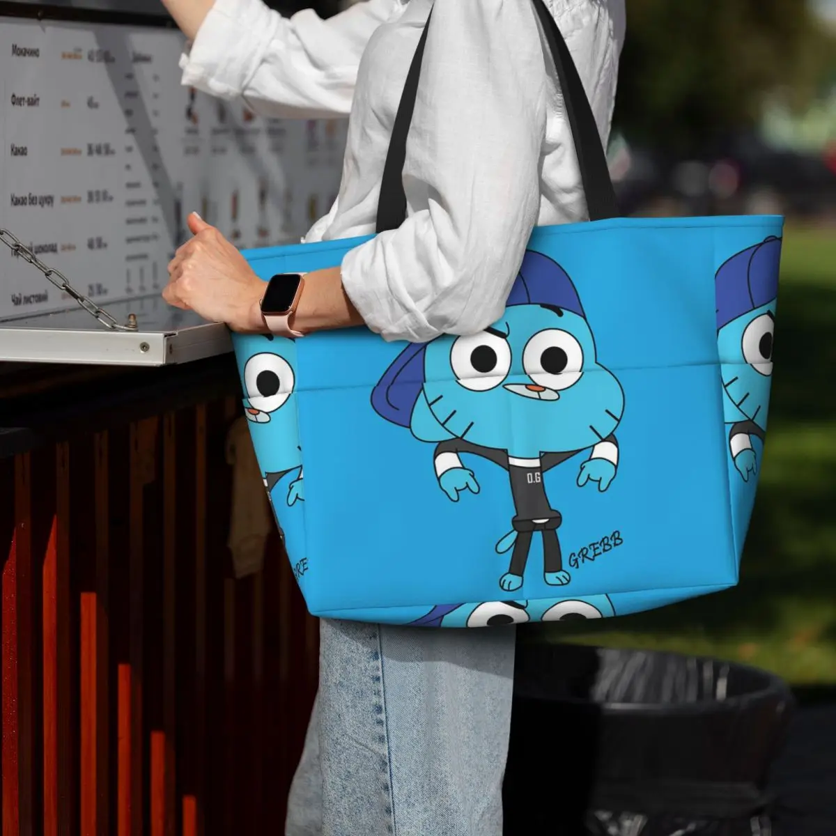 Yoga Fitness World - Bolso de playa de anime Gumball