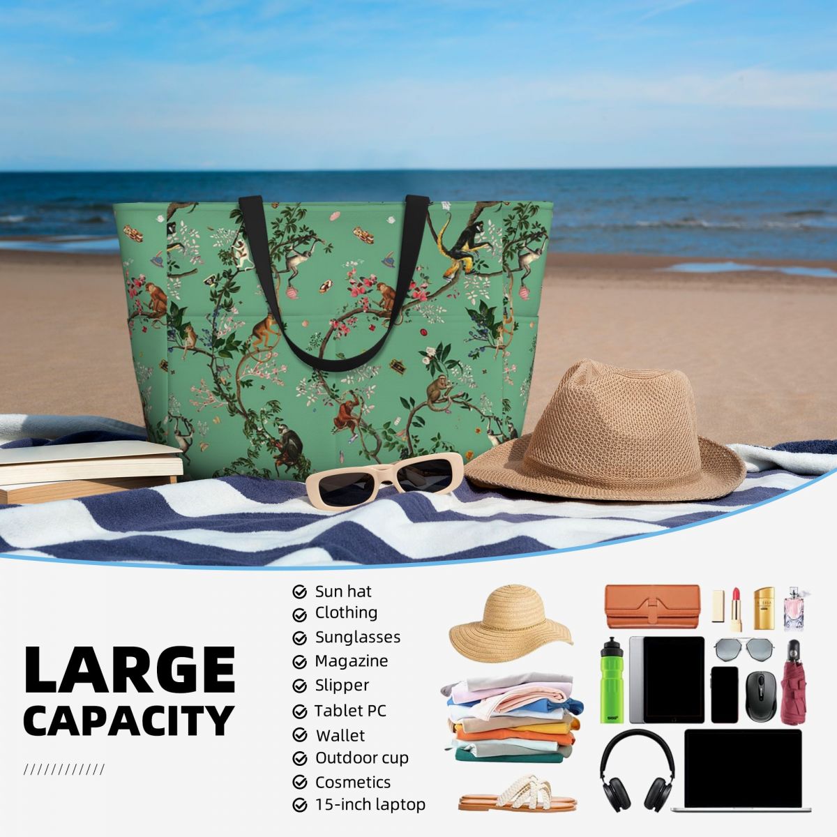 Bolso de mano Monkey World Gre - Yoga Fitness World reseña y precio