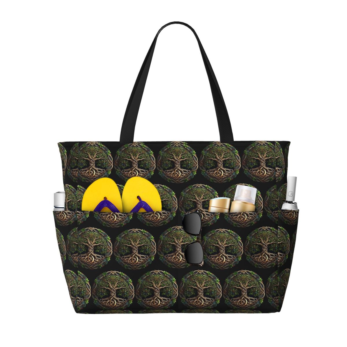 Bolsa de playa con diseño de á - Yoga Fitness World reseña y precio