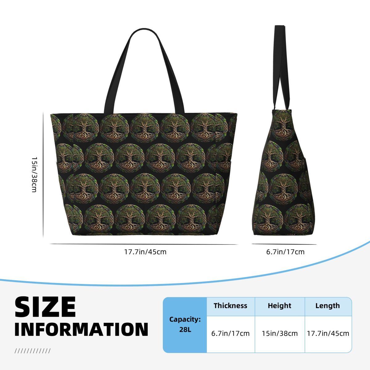 Bolsa de playa con diseño de á - Yoga Fitness World reseña y precio