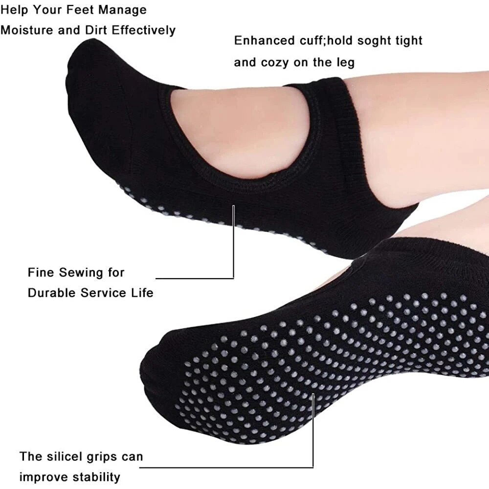 Calcetines de Yoga de alta cal - Yoga Fitness Women reseña y precio