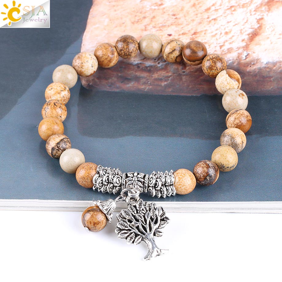CSJA-pulsera de piedras precio - Yoga Fitness Tracker reseña y precio