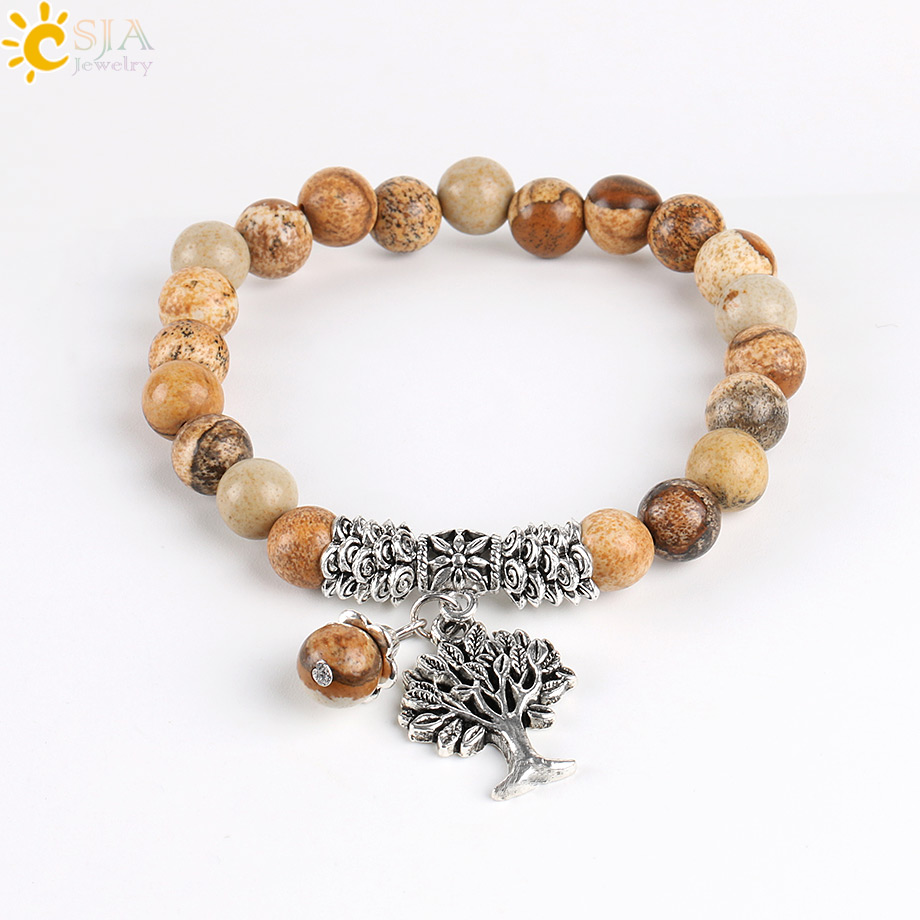 CSJA-pulsera de piedras precio - Yoga Fitness Tracker reseña y precio
