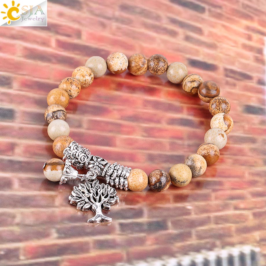 CSJA-pulsera de piedras precio - Yoga Fitness Tracker reseña y precio
