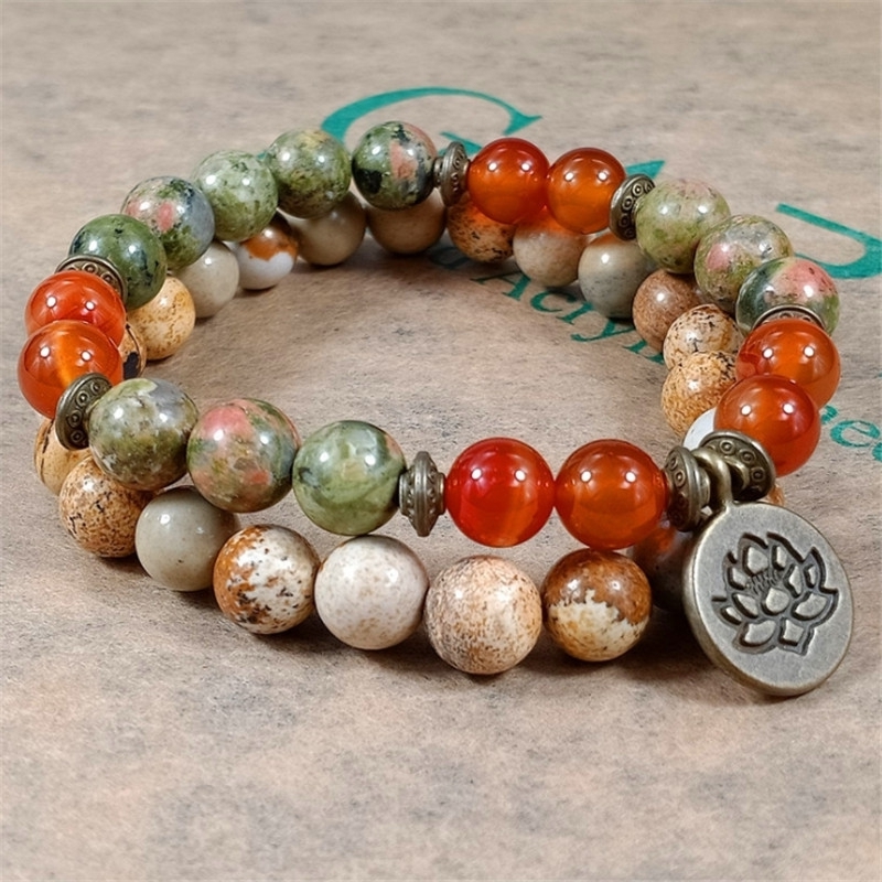 Charm Stone muñeca Mala crista - Yoga Fitness Tracker reseña y precio