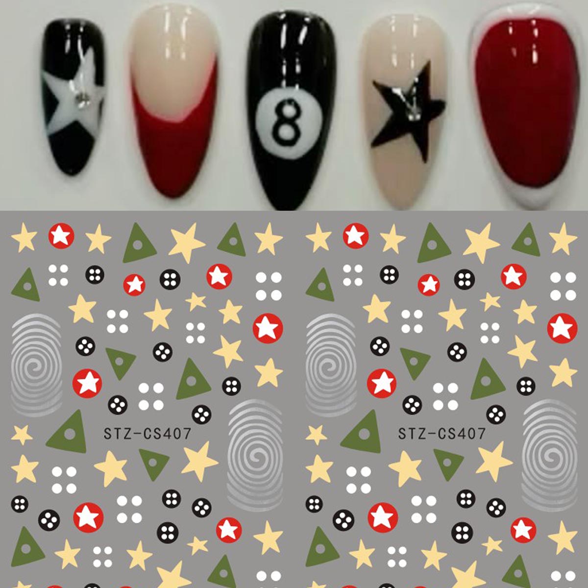 2 pegatinas de uñas retro Y2K  - Core Slider reseña y precio