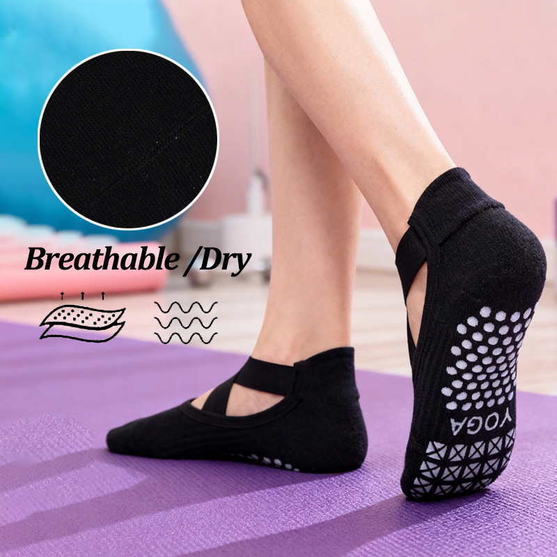 Calcetines de yoga antidesliza - Yoga Fitness Women reseña y precio