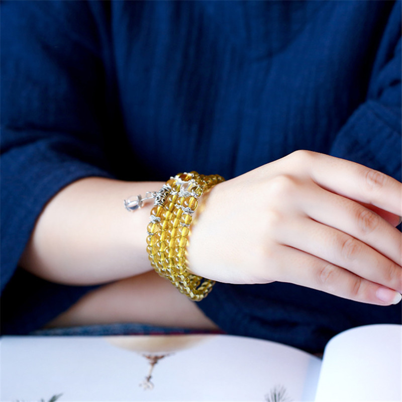 Pulsera de cuentas de cristal  - Yoga Fitness Tracker reseña y precio