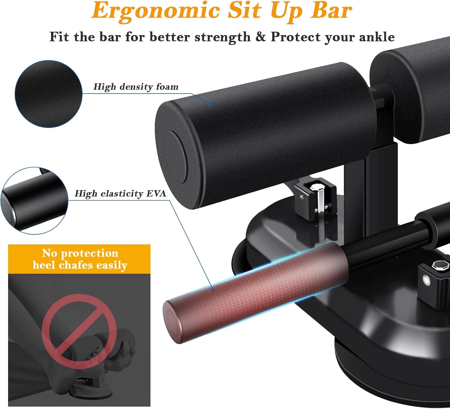 Piso de barra para sentarse, e - Sit Up Bar Floor reseña y precio