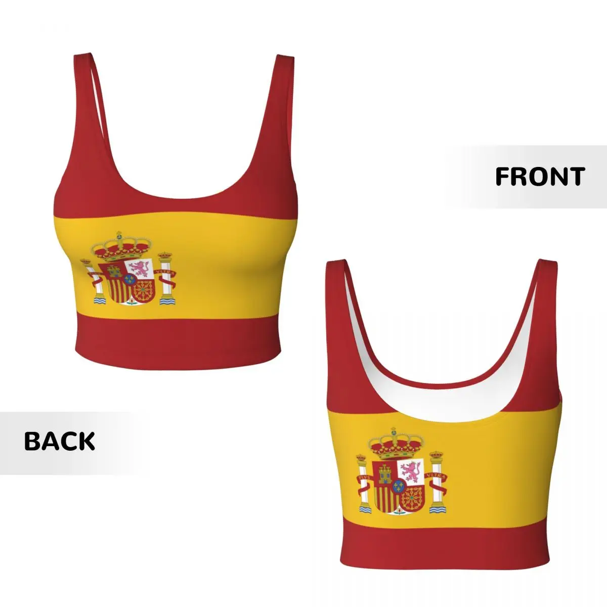 Tops básicos con bandera de Es - Yoga Fitness Women reseña y precio