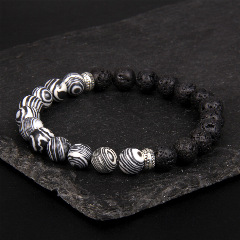 Pulsera de cuentas de piedra d - Yoga Fitness Tracker reseña y precio